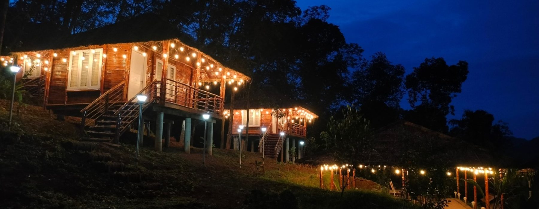 chill valley bamboo huts